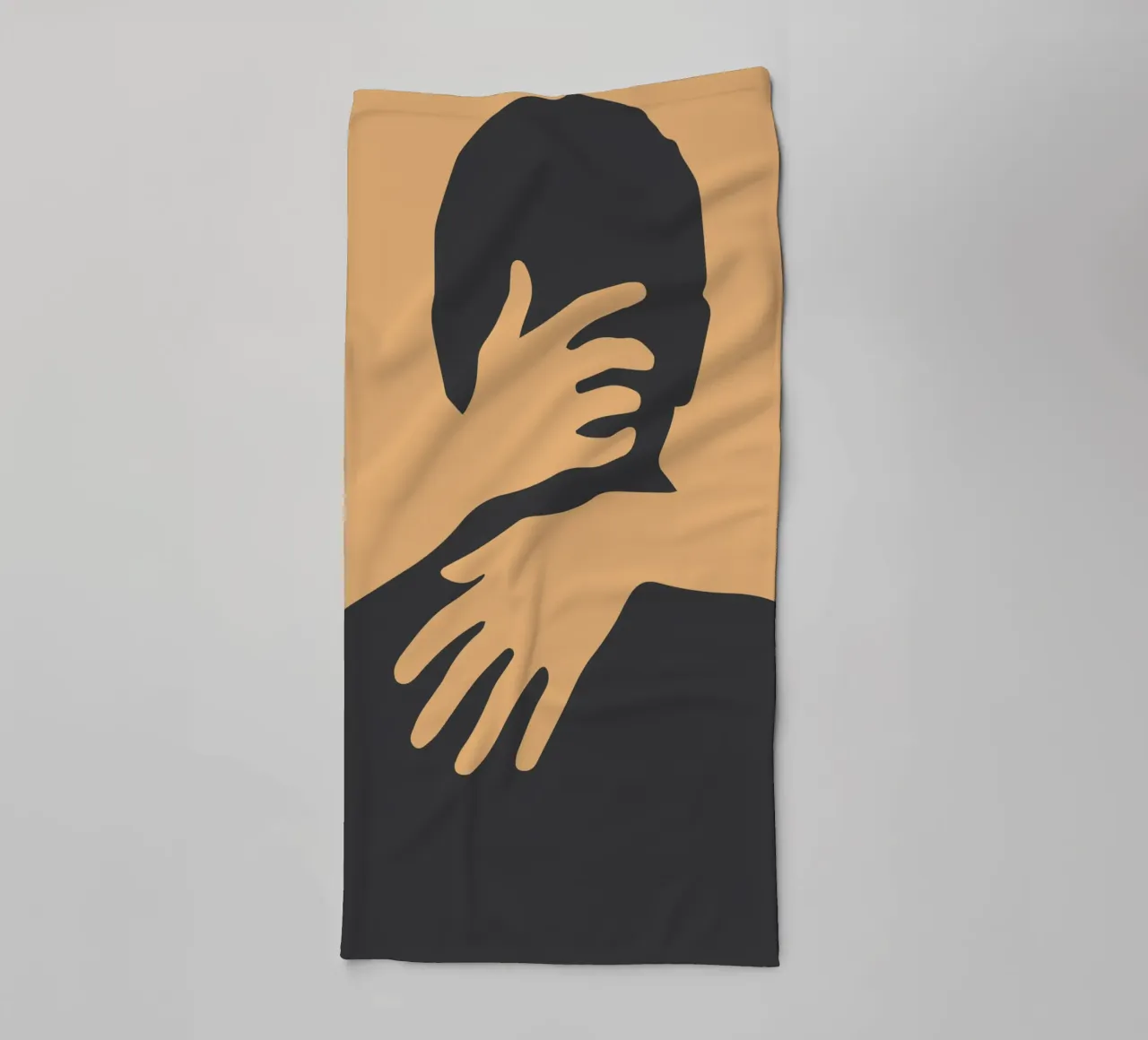 silhouette dell'abbraccio asciugamano da bagno da SADELA