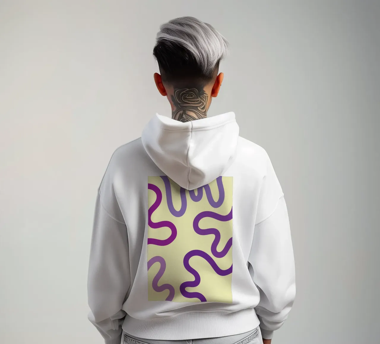 verme viola felpa con cappuccio da SADELA