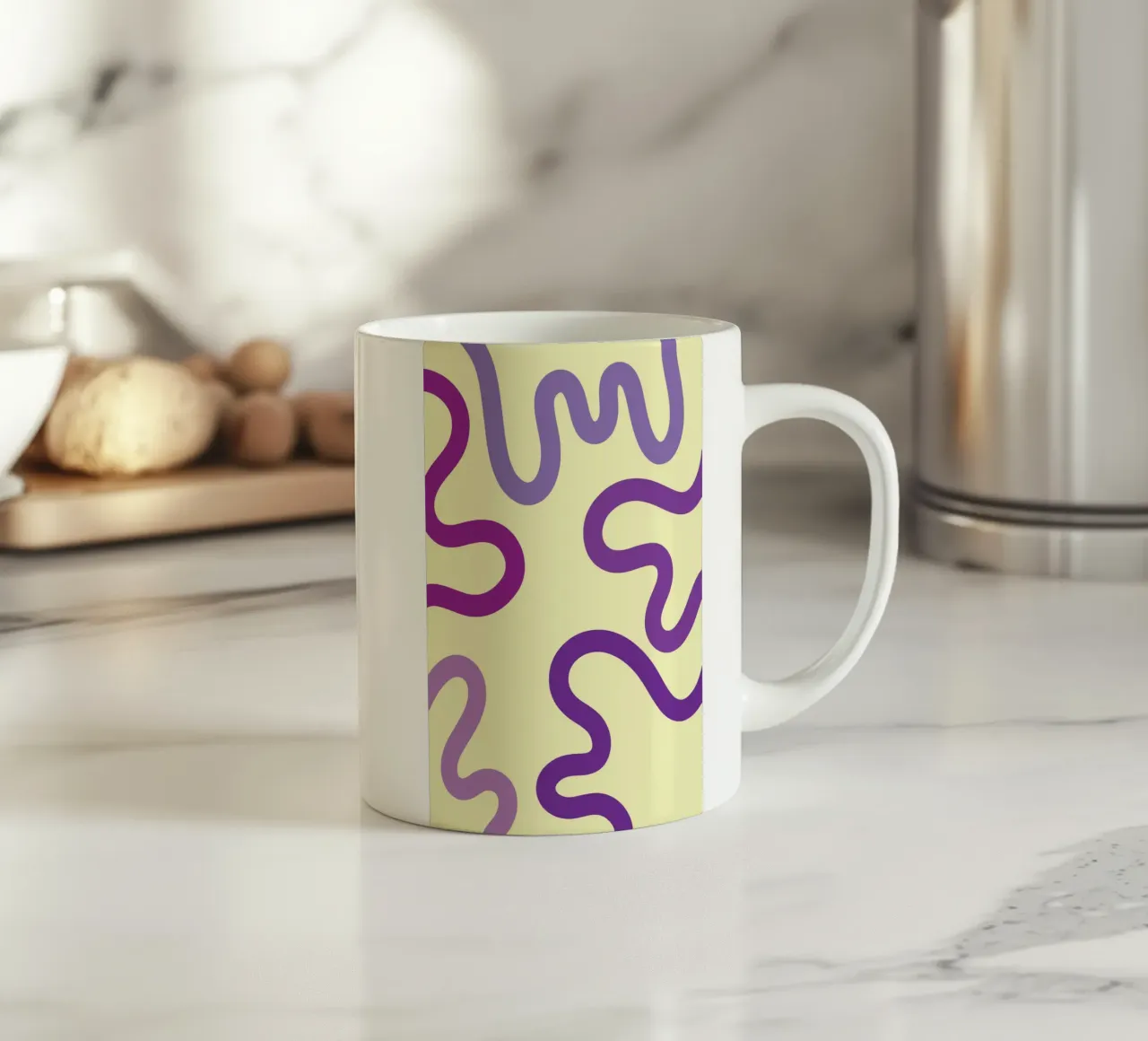 verme viola tazza in ceramica da SADELA