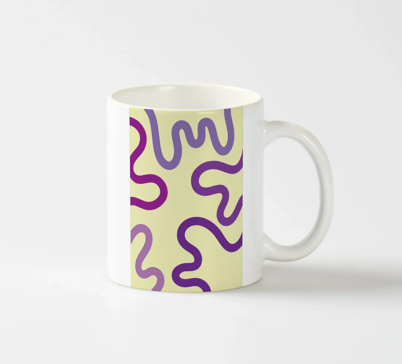 verme viola tazza in ceramica da SADELA