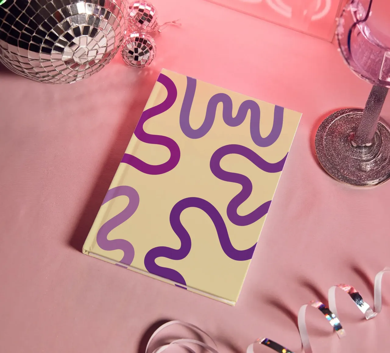 purple worm notebook by SADELA