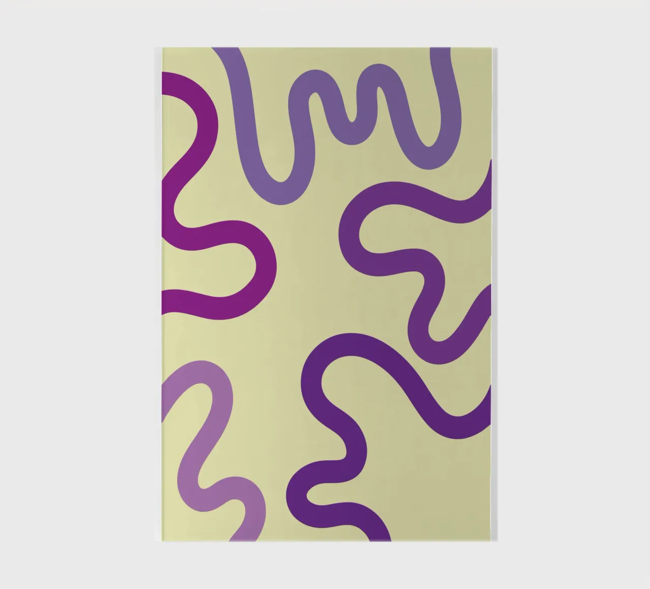 purple worm notebook by SADELA