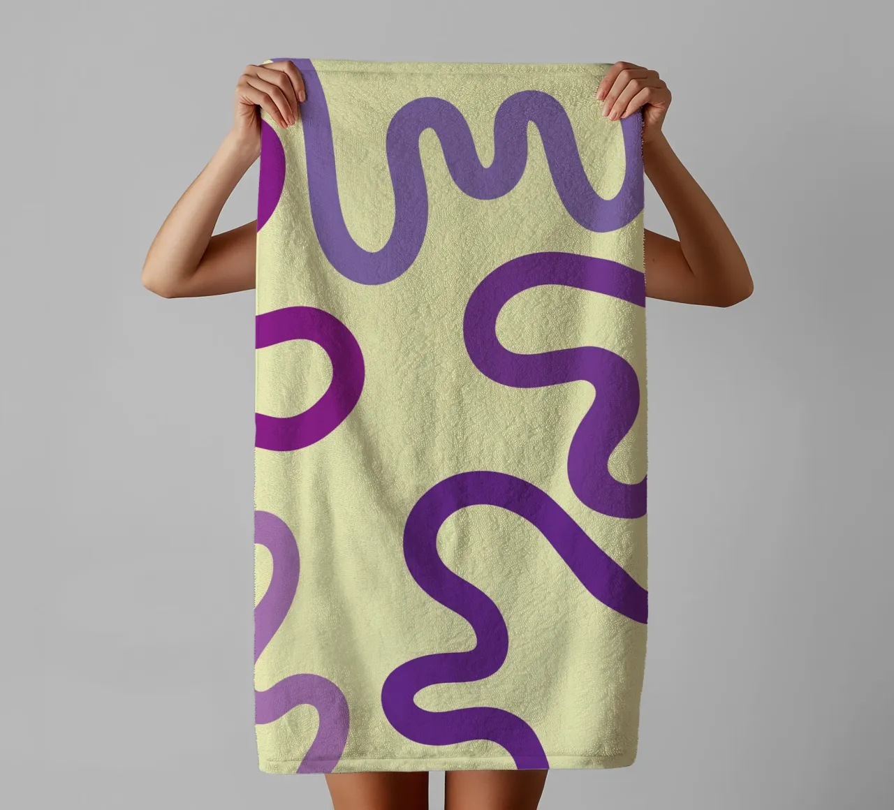 verme viola asciugamano da bagno da SADELA