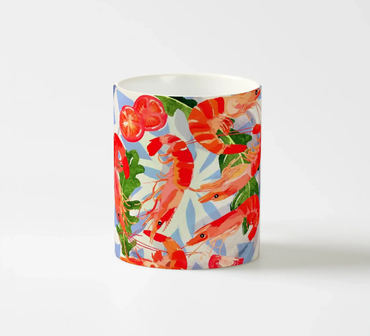 Piatto di frutti di mare 6 tazza in ceramica da ThingDesign