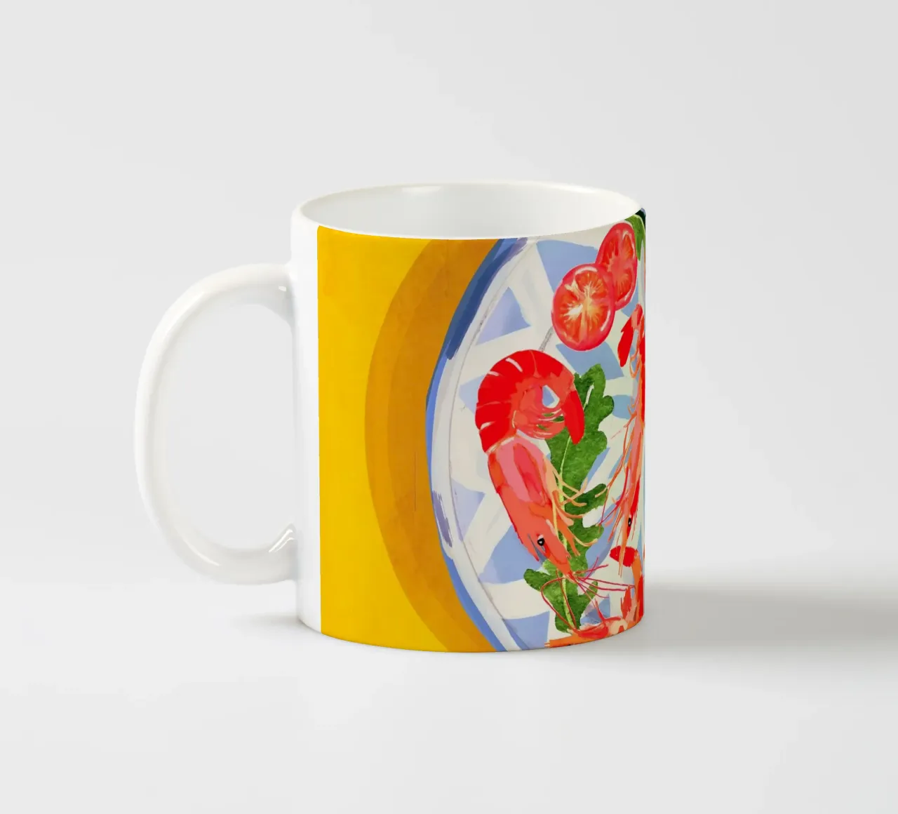 Piatto di frutti di mare 6 tazza in ceramica da ThingDesign