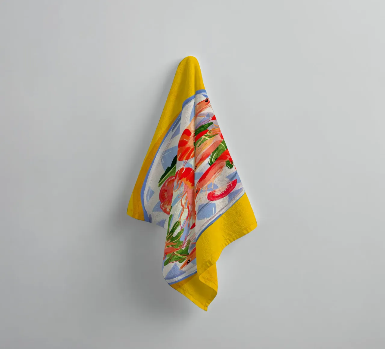 Piatto di frutti di mare 6 asciugamano da bagno da ThingDesign