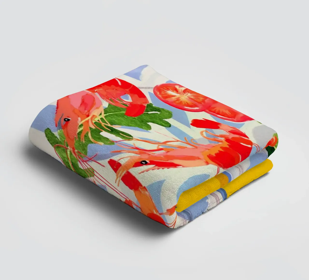 Piatto di frutti di mare 6 asciugamano da bagno da ThingDesign