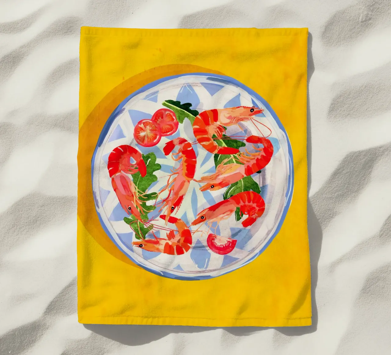 Piatto di frutti di mare 6 telo mare da ThingDesign