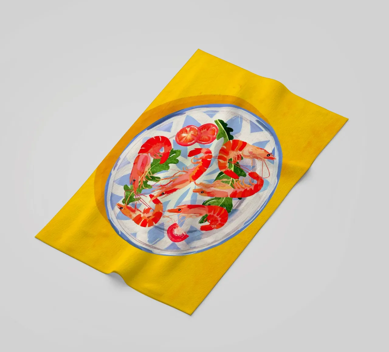 Piatto di frutti di mare 6 telo mare da ThingDesign