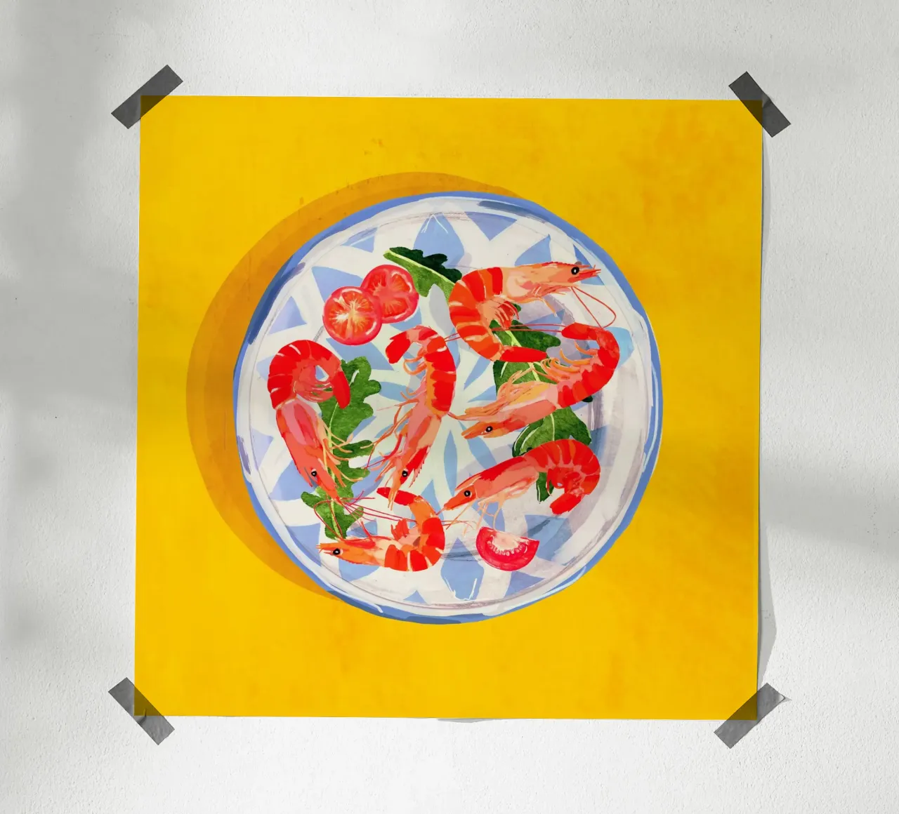 Piatto di frutti di mare 6 carta hahnemühle da ThingDesign