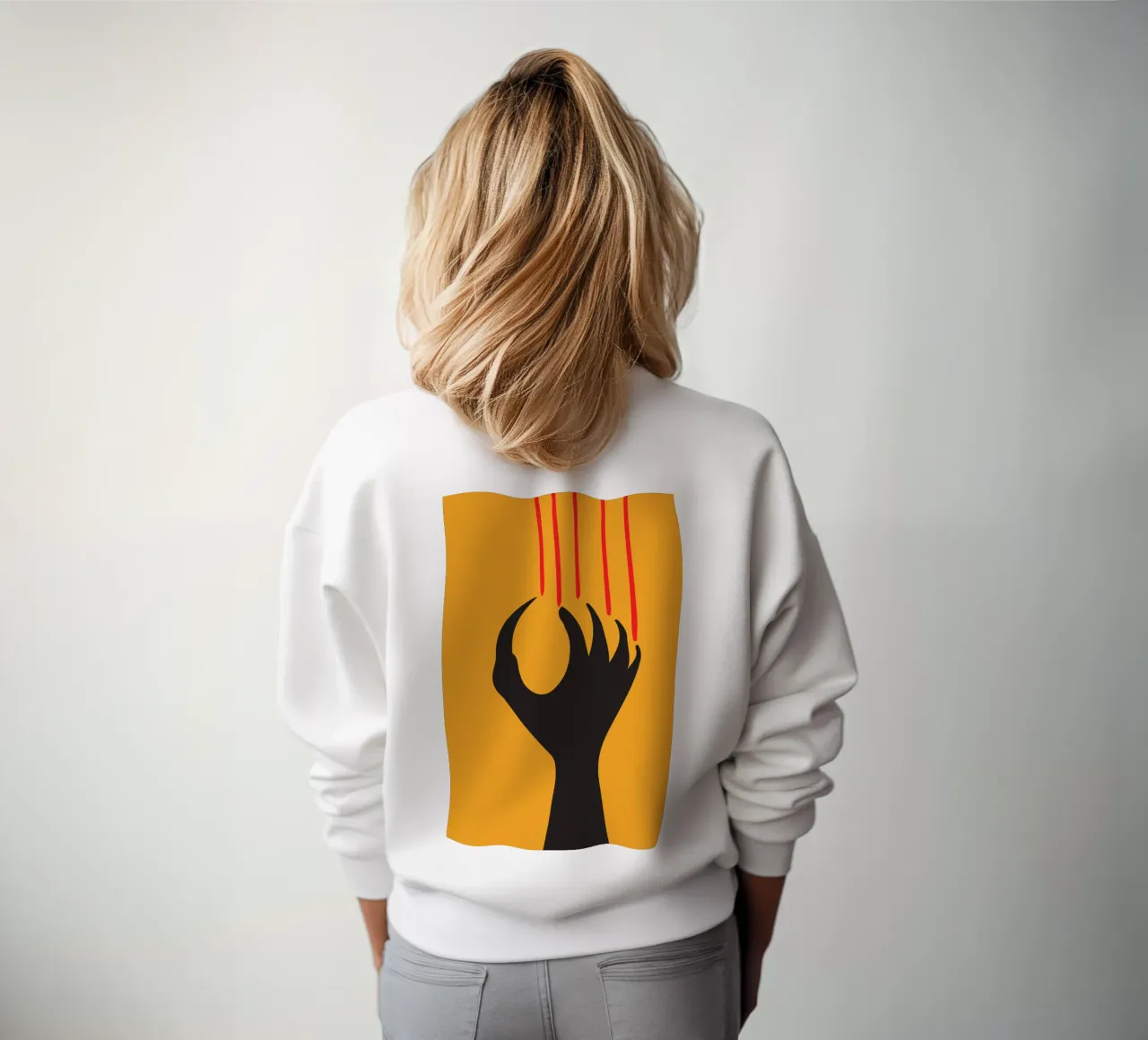 sagoma di artigli e unghie felpa da SADELA