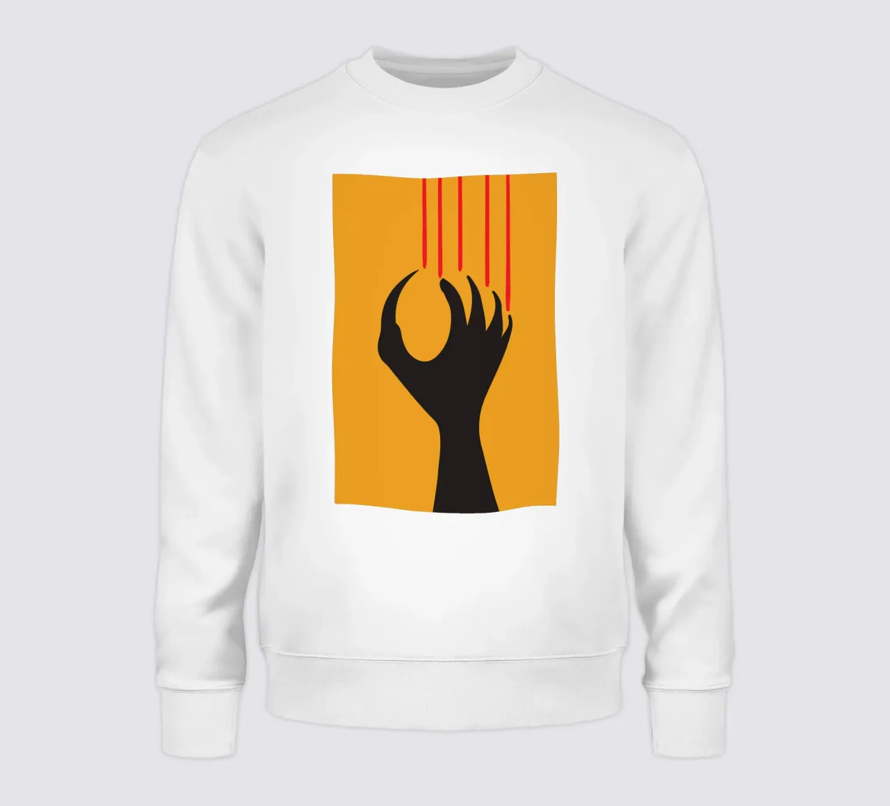 sagoma di artigli e unghie felpa da SADELA