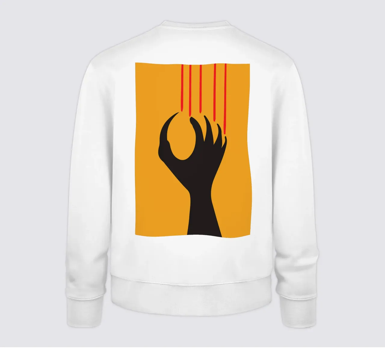 sagoma di artigli e unghie felpa da SADELA