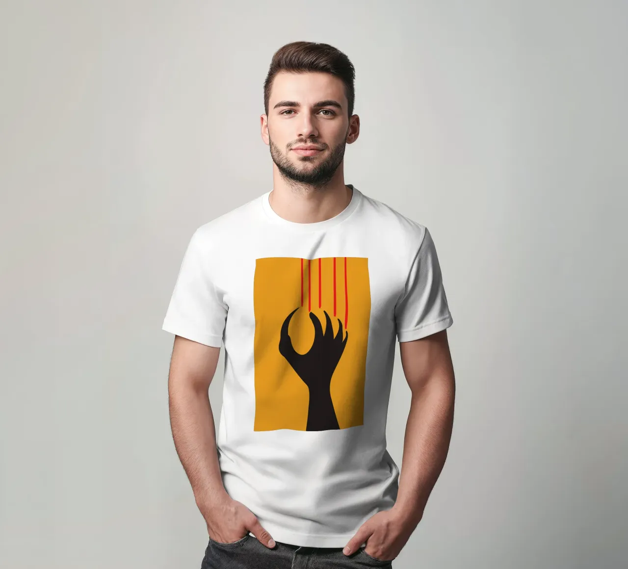 sagoma di artigli e unghie t-shirt da SADELA