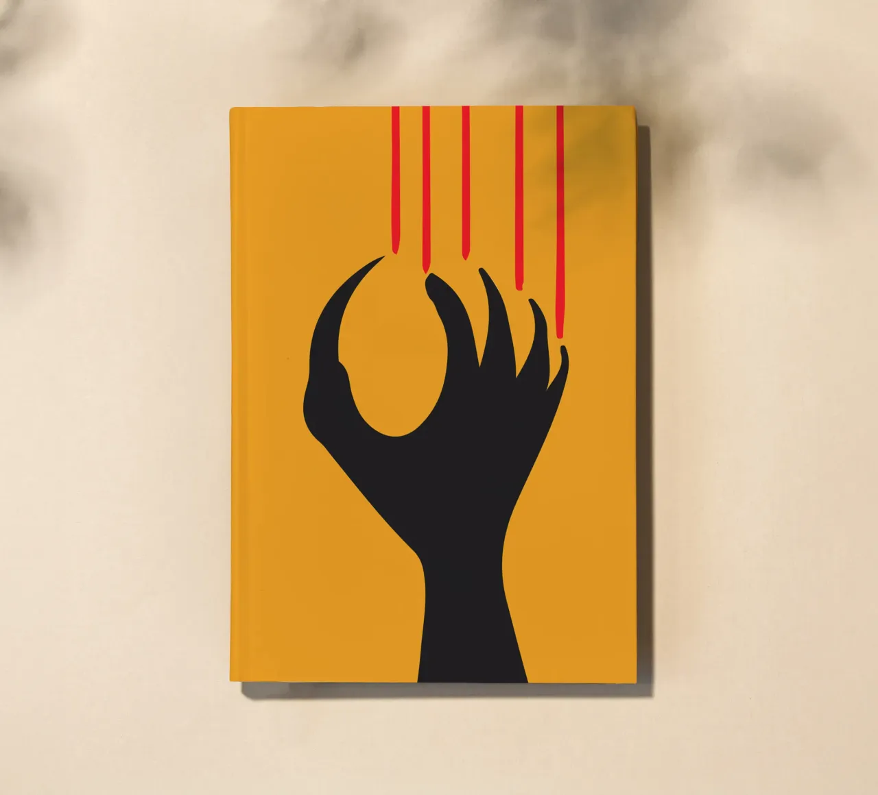 silhouette of claws and nails notebook by SADELA