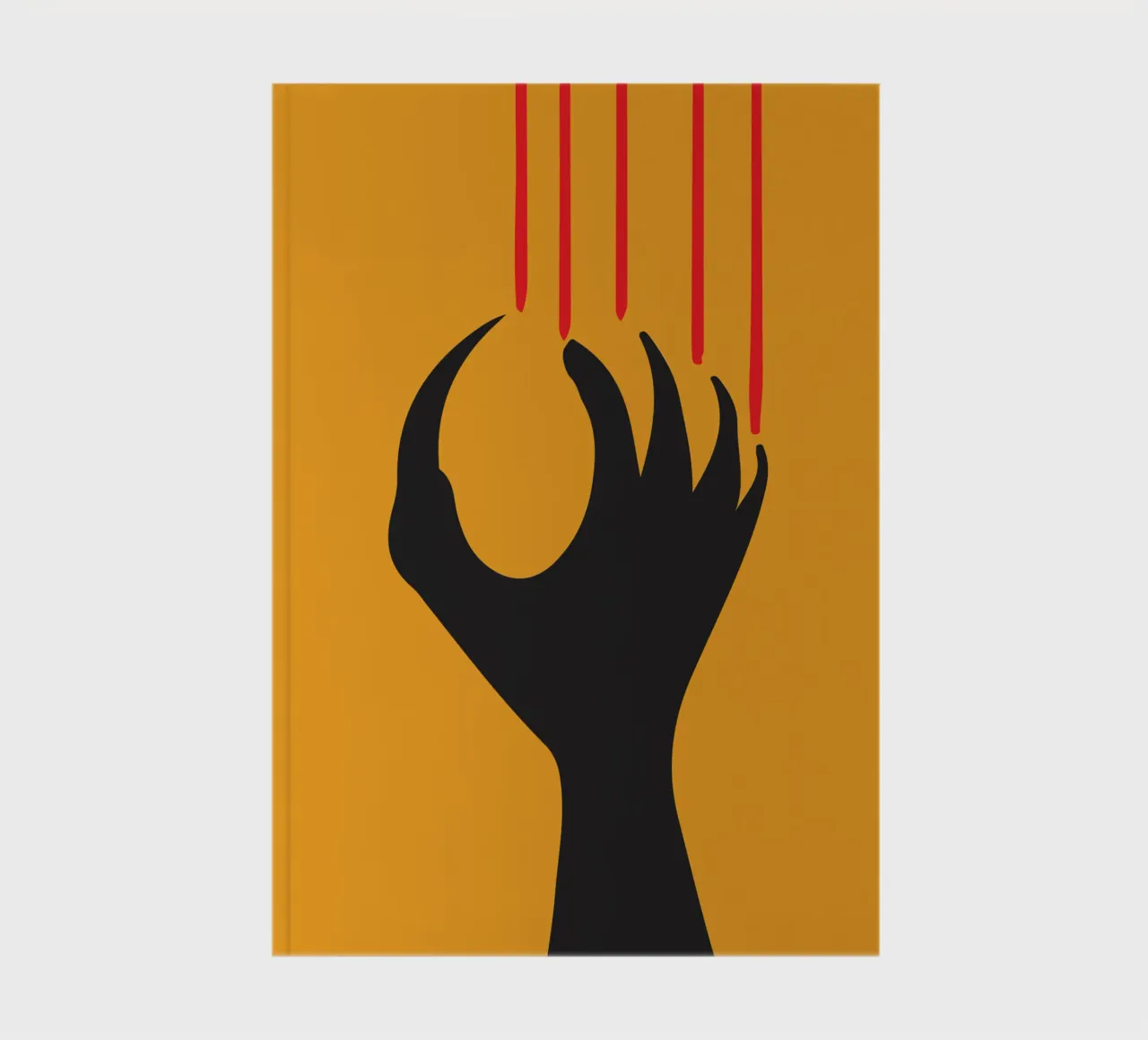 silhouette of claws and nails notebook by SADELA