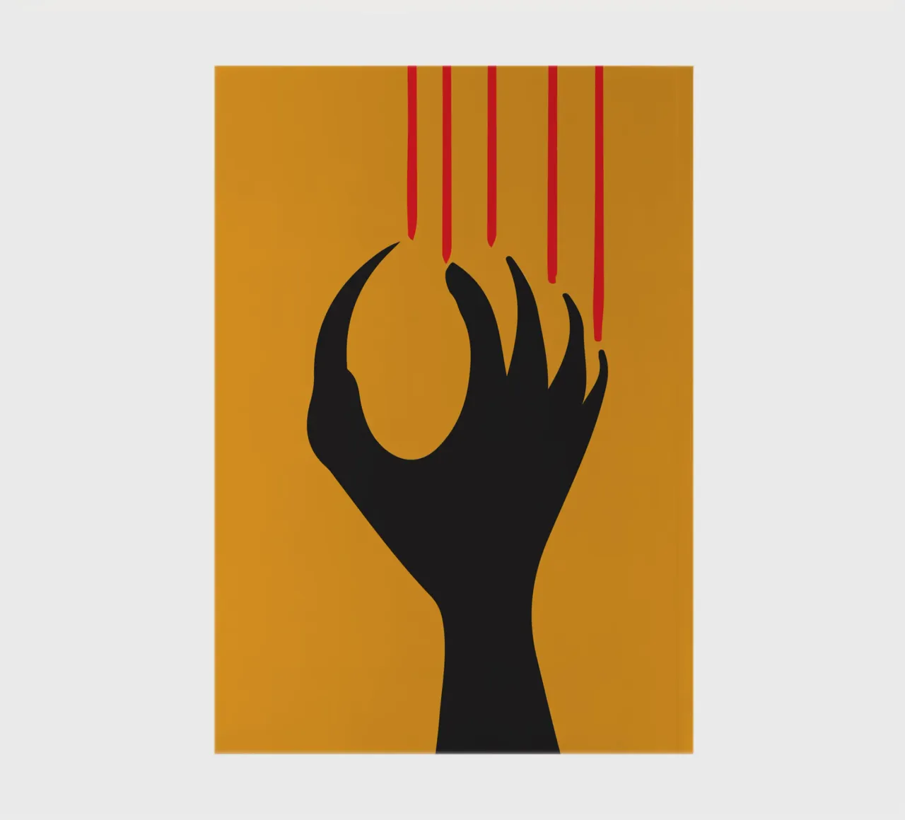 silhouette of claws and nails notebook by SADELA