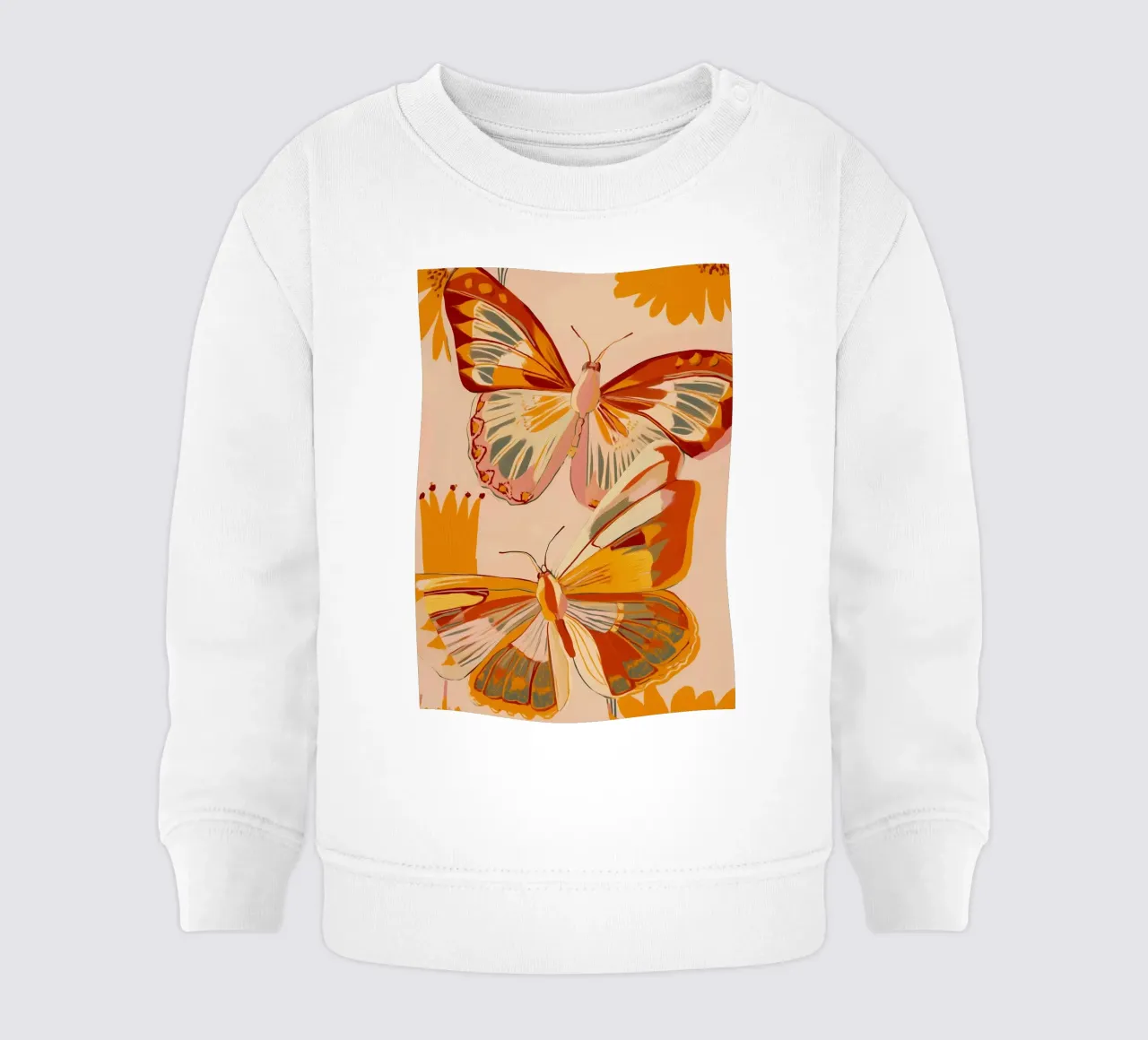 Golden Flight - Dance of the Butterflies felpa neonato da Luca