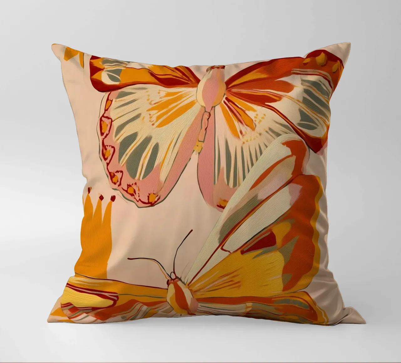 Golden Flight - Dance of the Butterflies cuscino da Luca