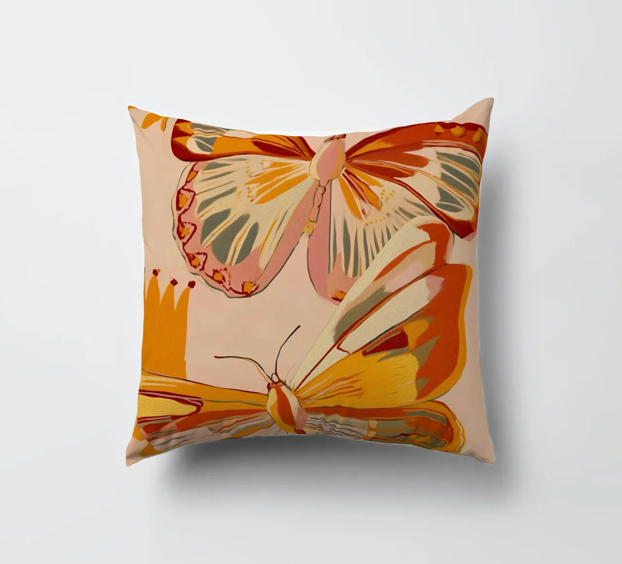 Golden Flight - Dance of the Butterflies cuscino da Luca