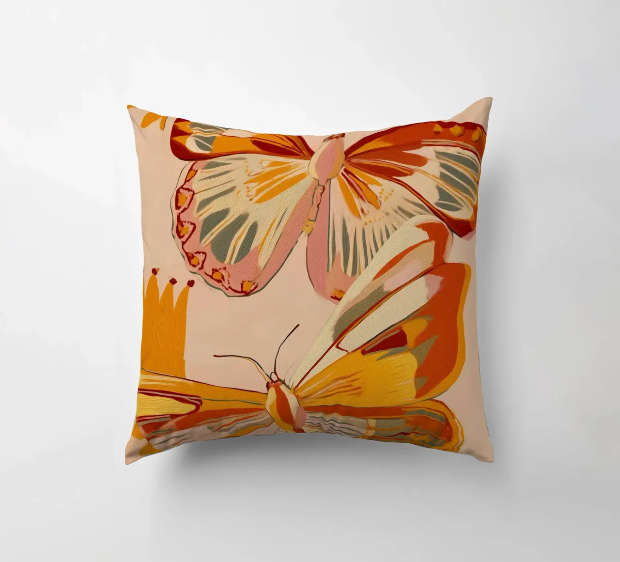 Golden Flight - Dance of the Butterflies cuscino da Luca