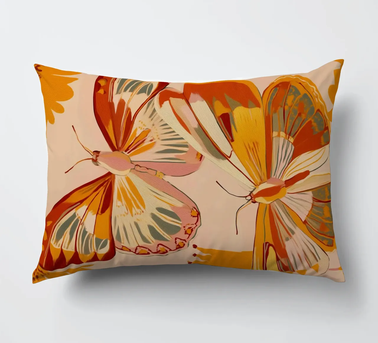 Golden Flight - Dance of the Butterflies cuscino da Luca