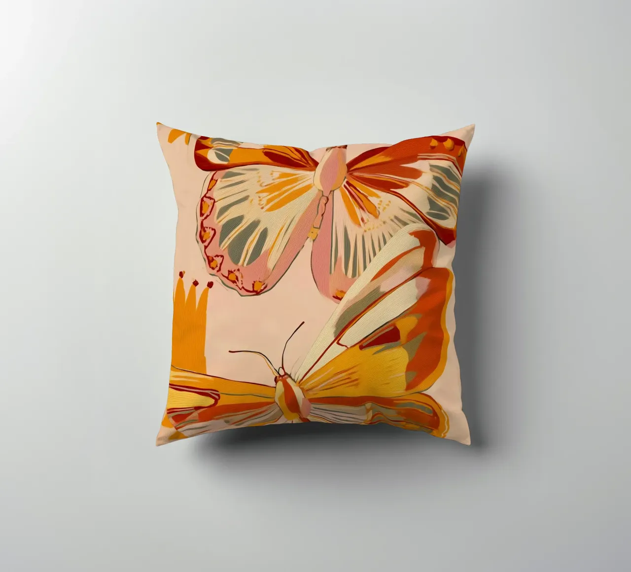 Golden Flight - Dance of the Butterflies cuscino da Luca