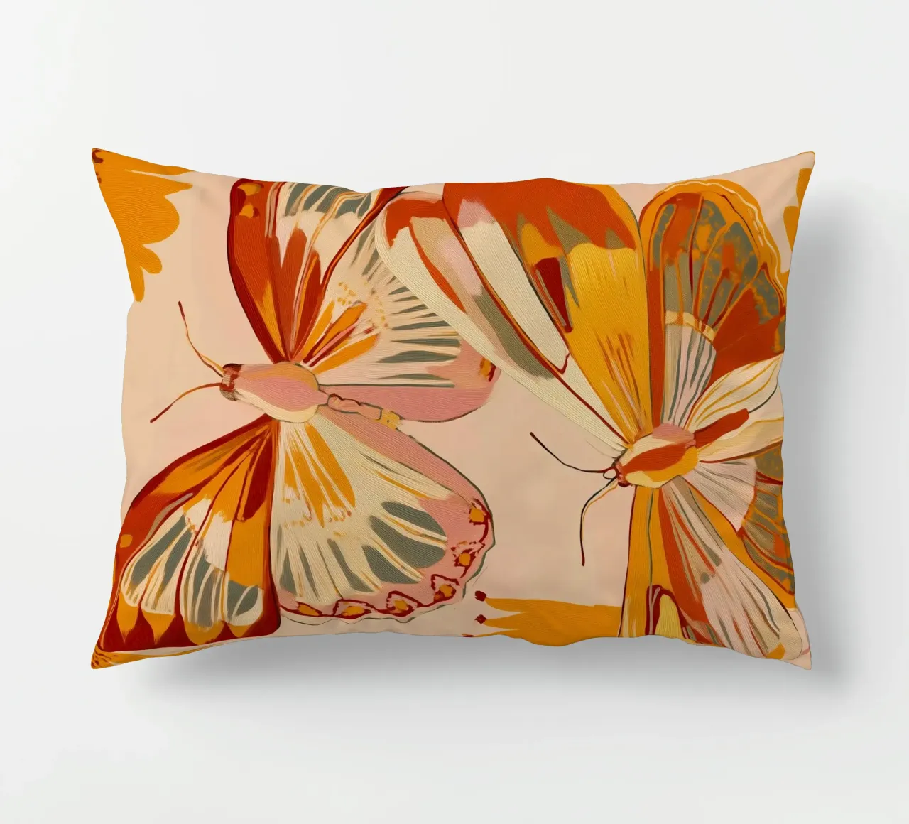 Golden Flight - Dance of the Butterflies cuscino da Luca