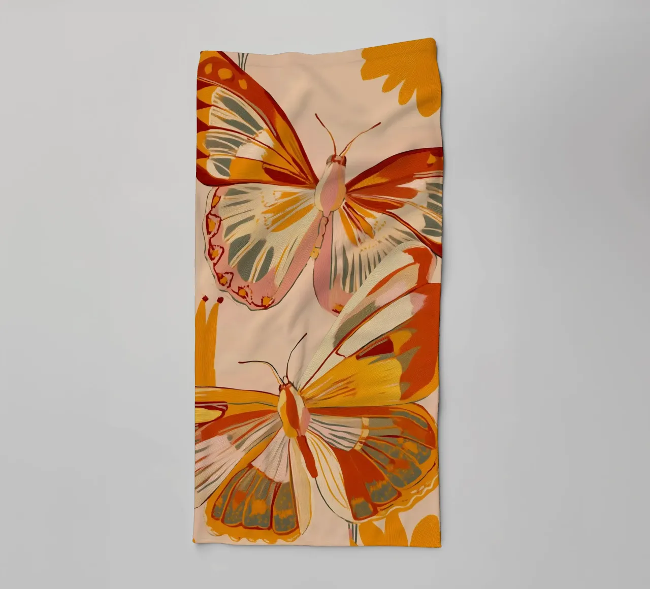 Golden Flight - Dance of the Butterflies asciugamano da bagno da Luca