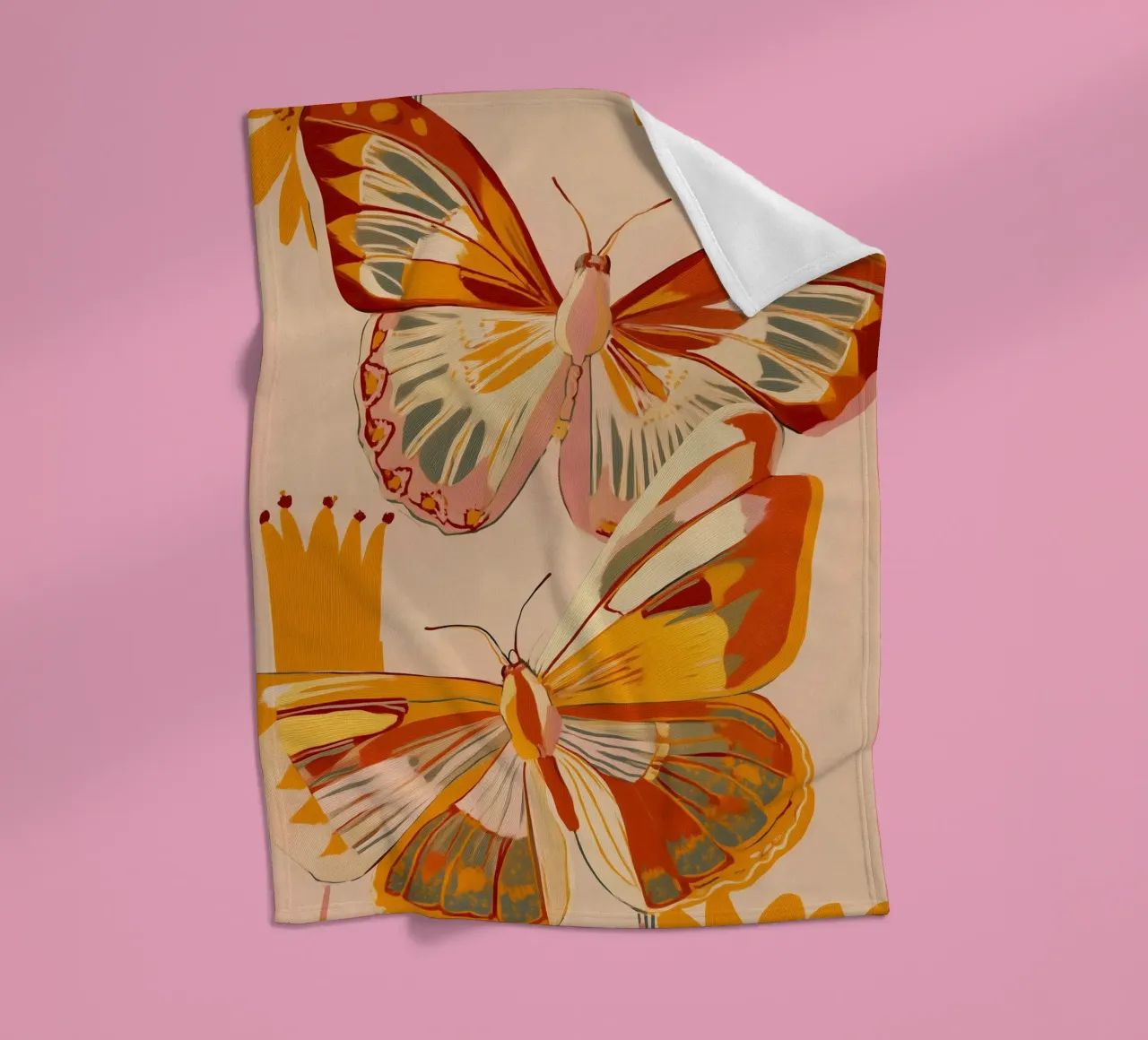Golden Flight - Dance of the Butterflies coperta in pile da Luca