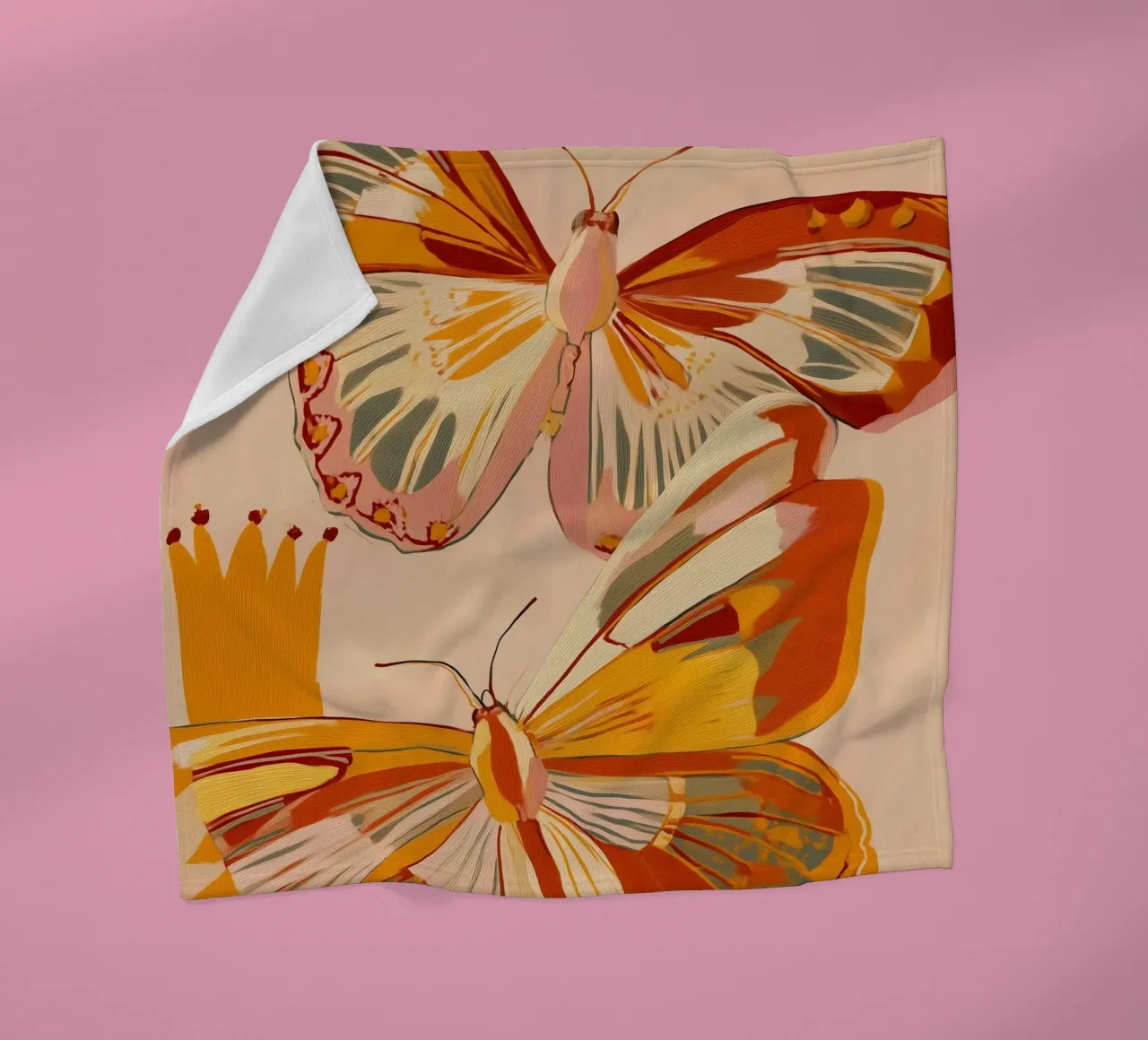 Golden Flight - Dance of the Butterflies coperta in pile da Luca
