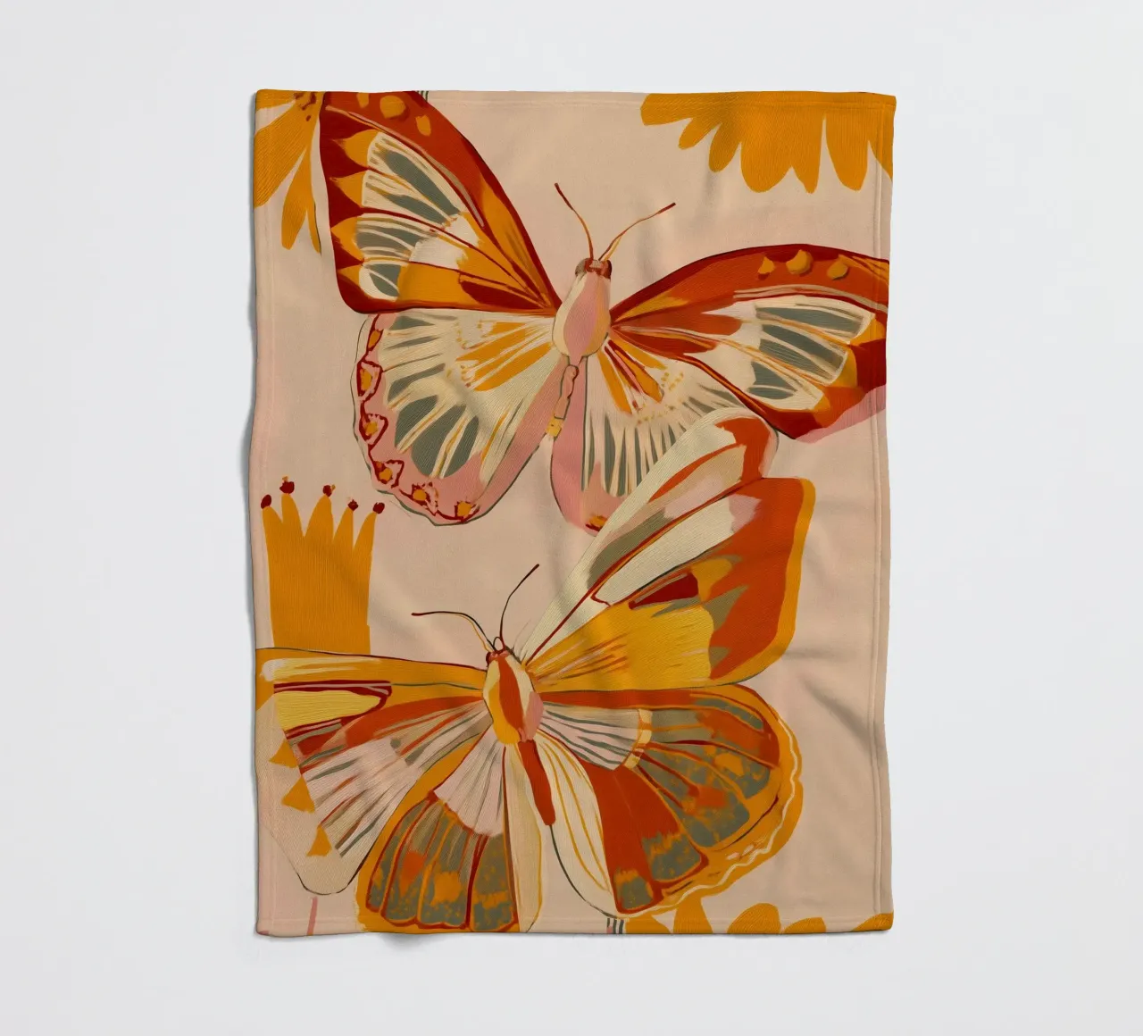 Golden Flight - Dance of the Butterflies coperta in pile da Luca