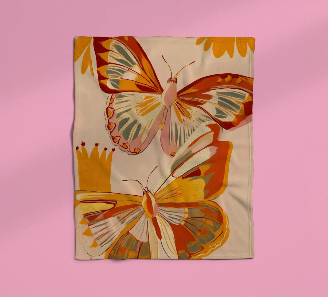 Golden Flight - Dance of the Butterflies coperta in pile da Luca