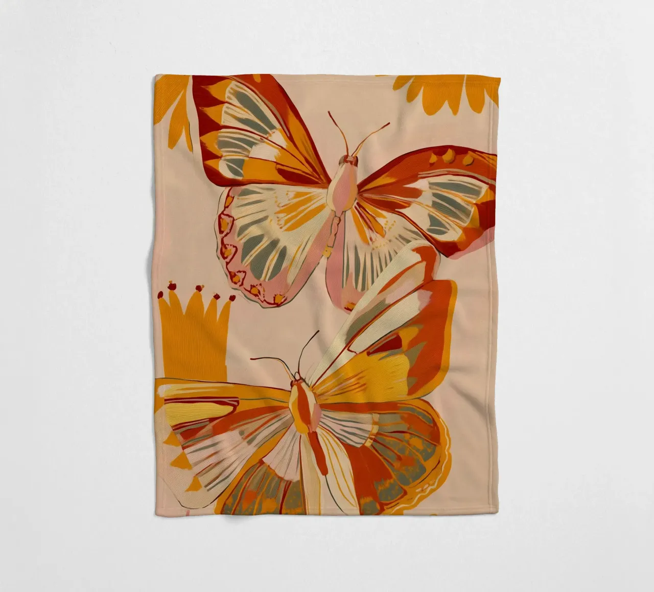 Golden Flight - Dance of the Butterflies coperta in pile da Luca