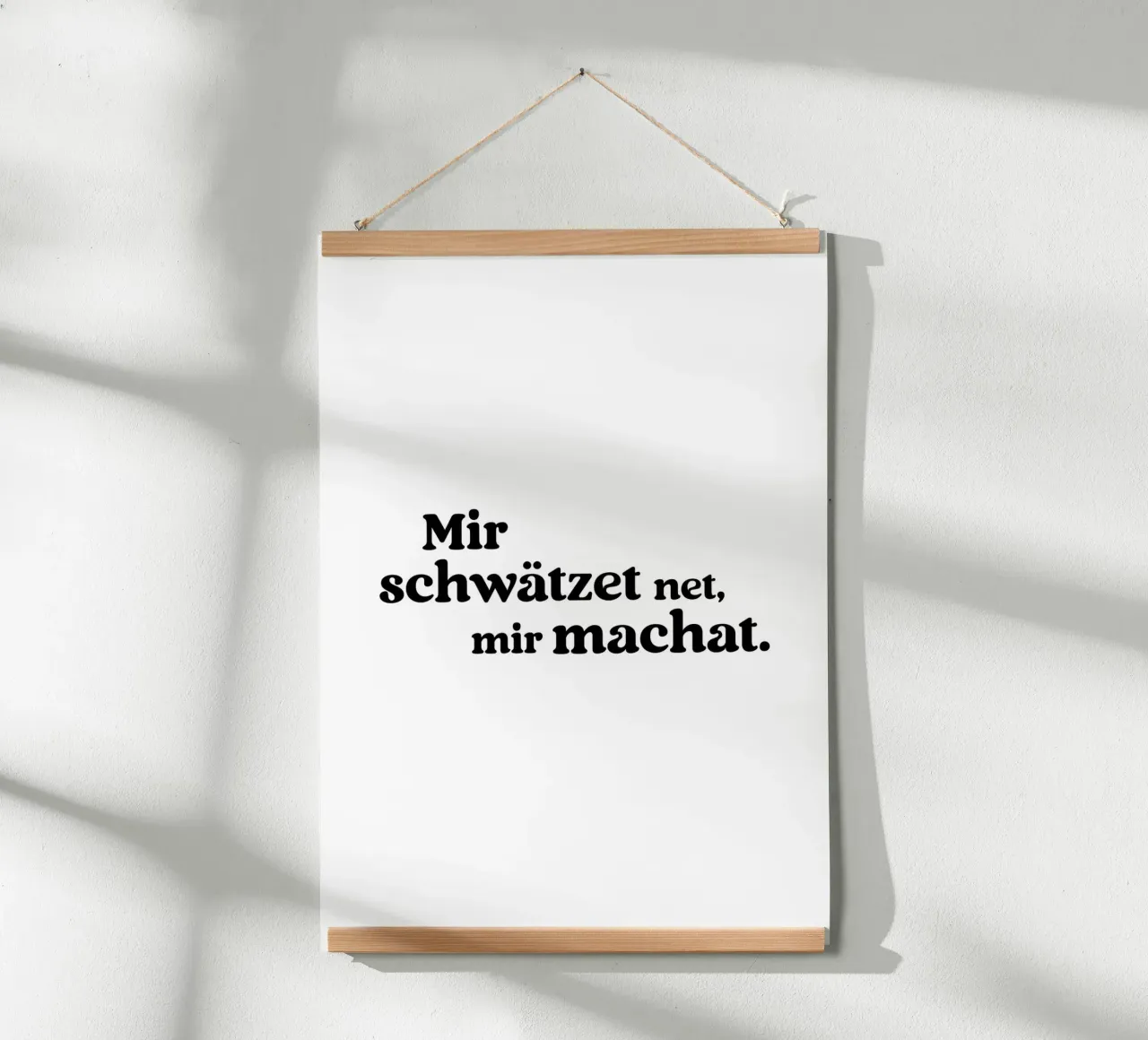 Mir schwätzed net mir machat poster da treechild