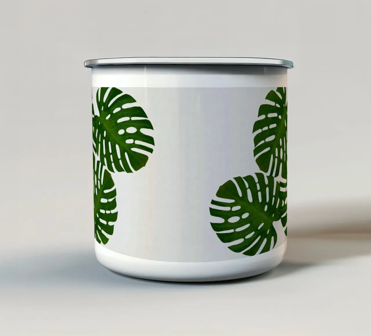 Foglia di Monstera I tazza in smalto da Orara Studio