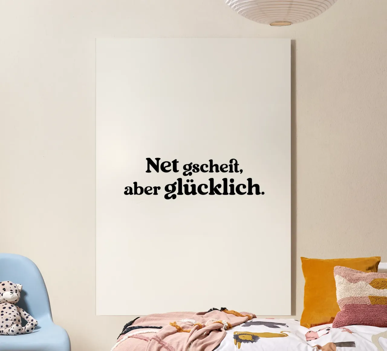 Ned gscheit aber glücklich plexiglass da treechild