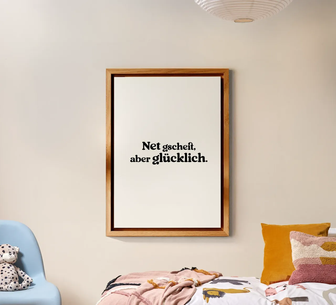 Ned gscheit aber glücklich alluminio dibond da treechild