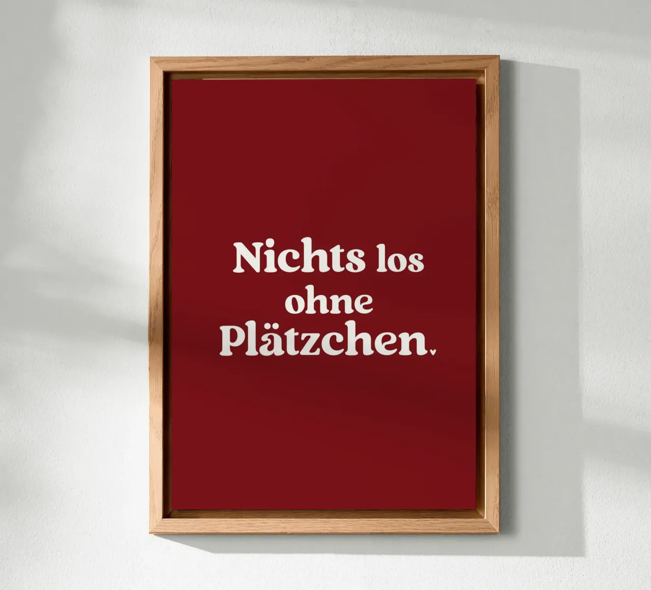 Nichts los ohne Plätzchen (Red) alluminio dibond da treechild