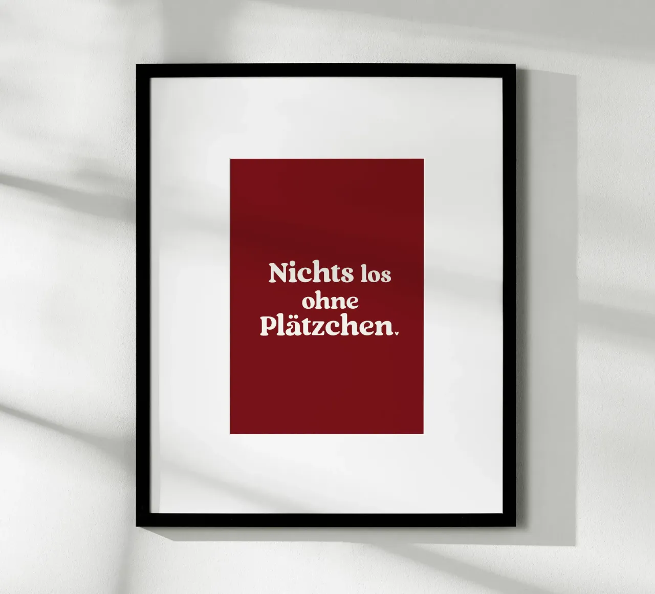 Nichts los ohne Plätzchen (Red) carta hahnemühle da treechild