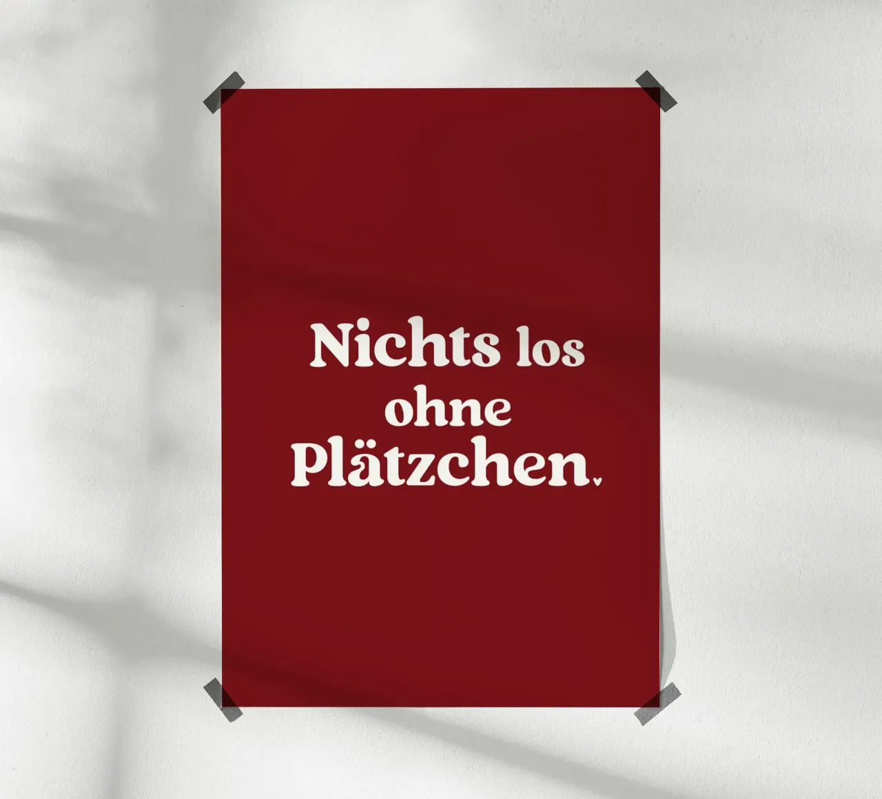 Nichts los ohne Plätzchen (Red) carta hahnemühle da treechild