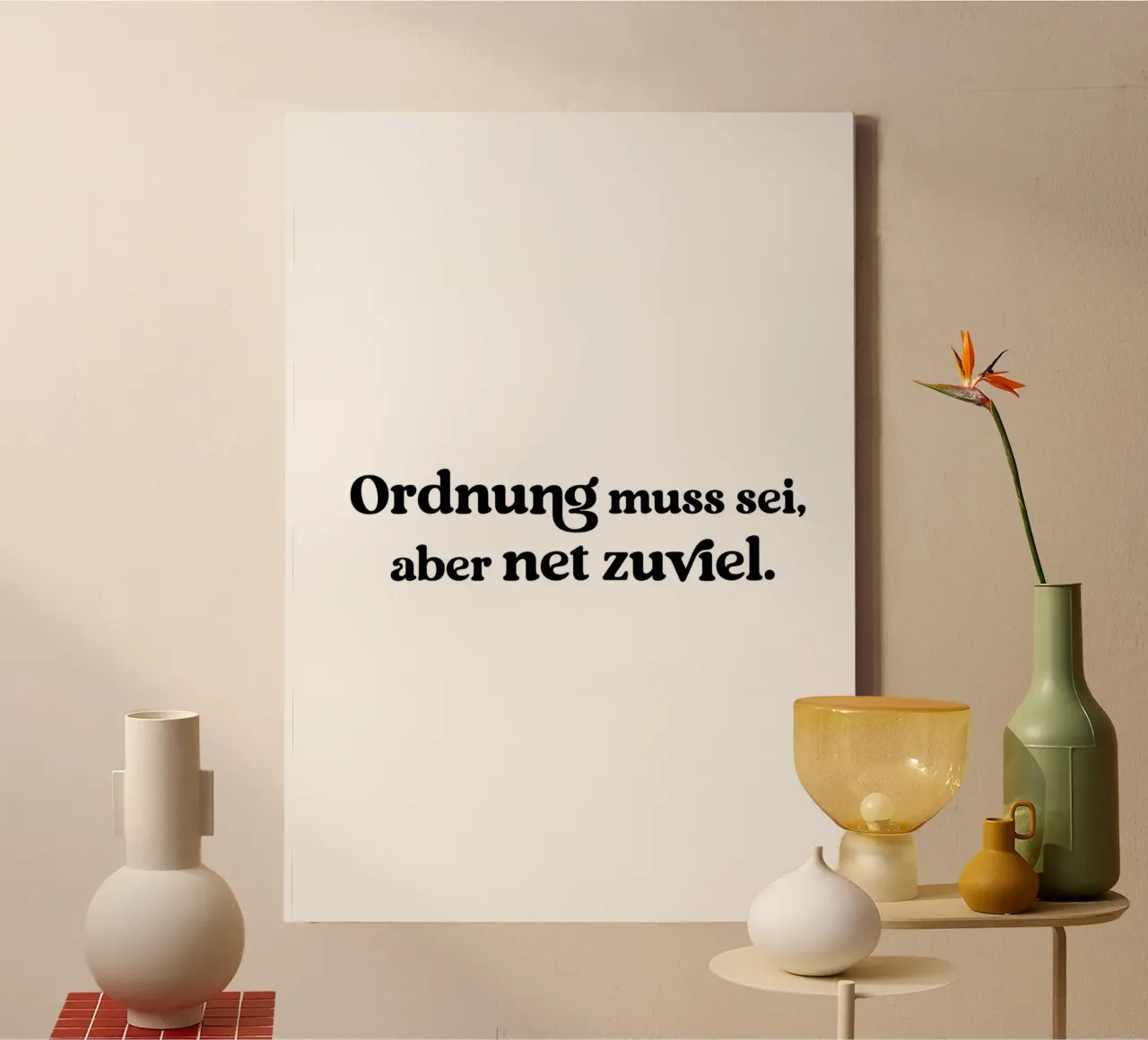 Ordnung muss sei aber net zuviel tela da treechild