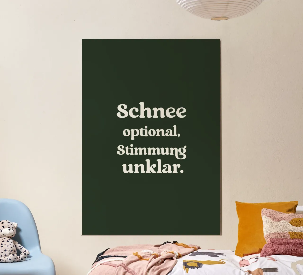 Schnee optional Stimmung unklar alluminio dibond da treechild