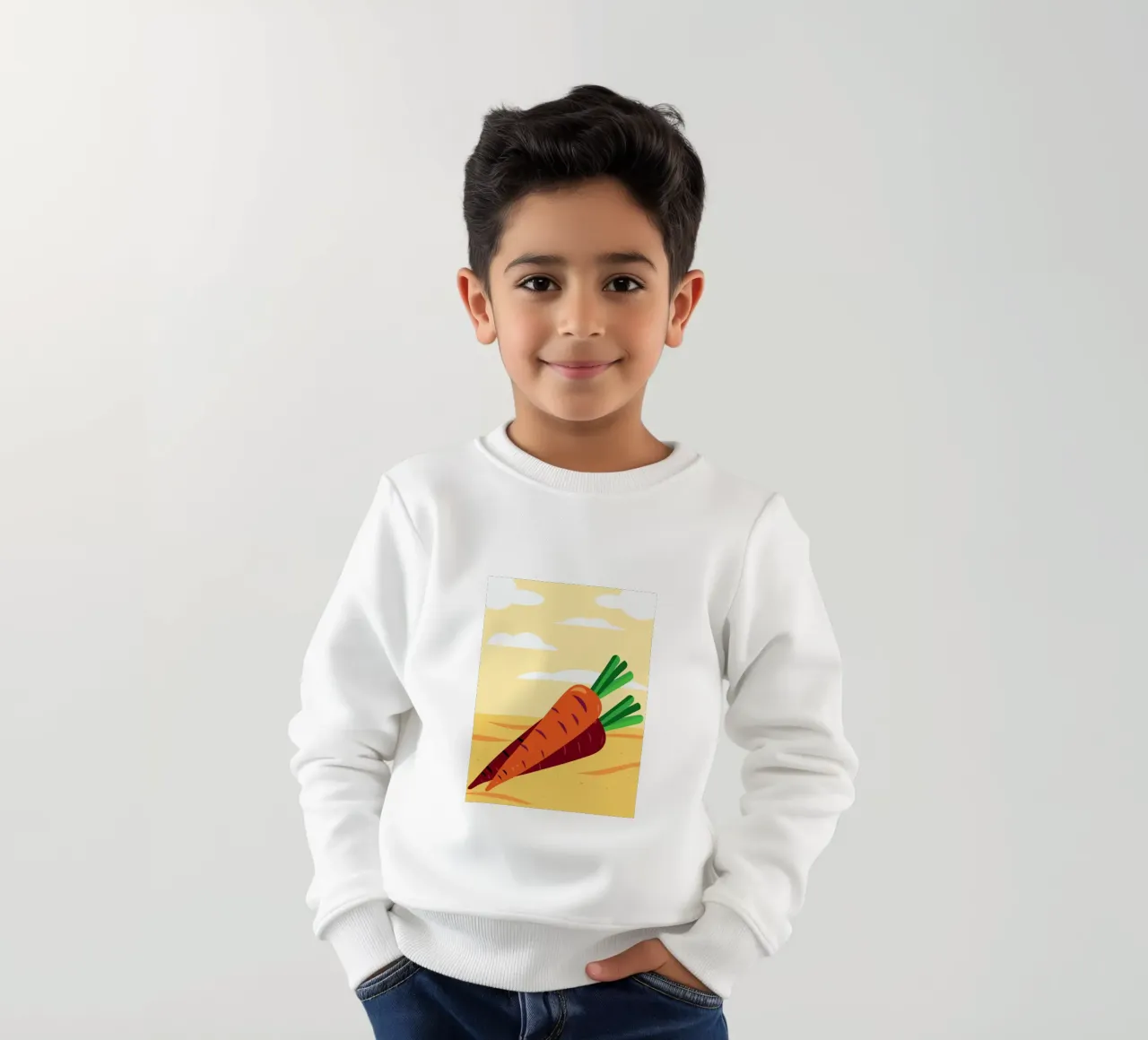 Carote fresche felpa bambino da OFFICIAL FRUIT & VEGETABLES