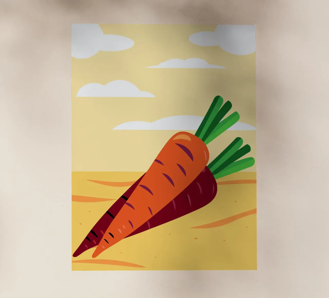 Carote fresche pellicola backlit da OFFICIAL FRUIT & VEGETABLES