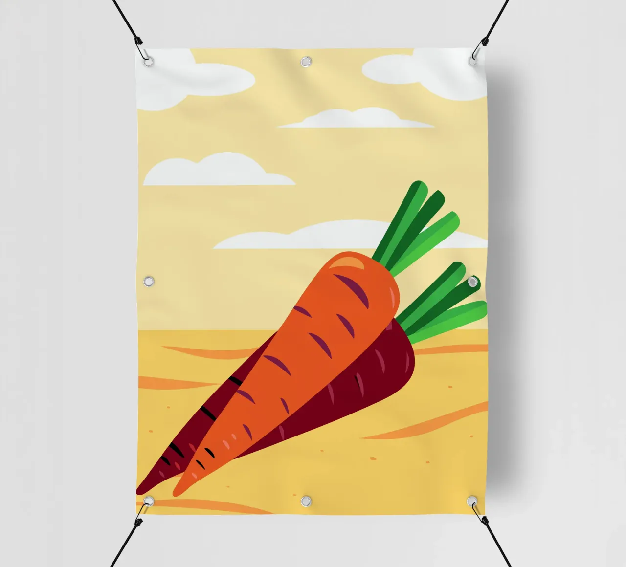 Carote fresche telo in pvc da OFFICIAL FRUIT & VEGETABLES