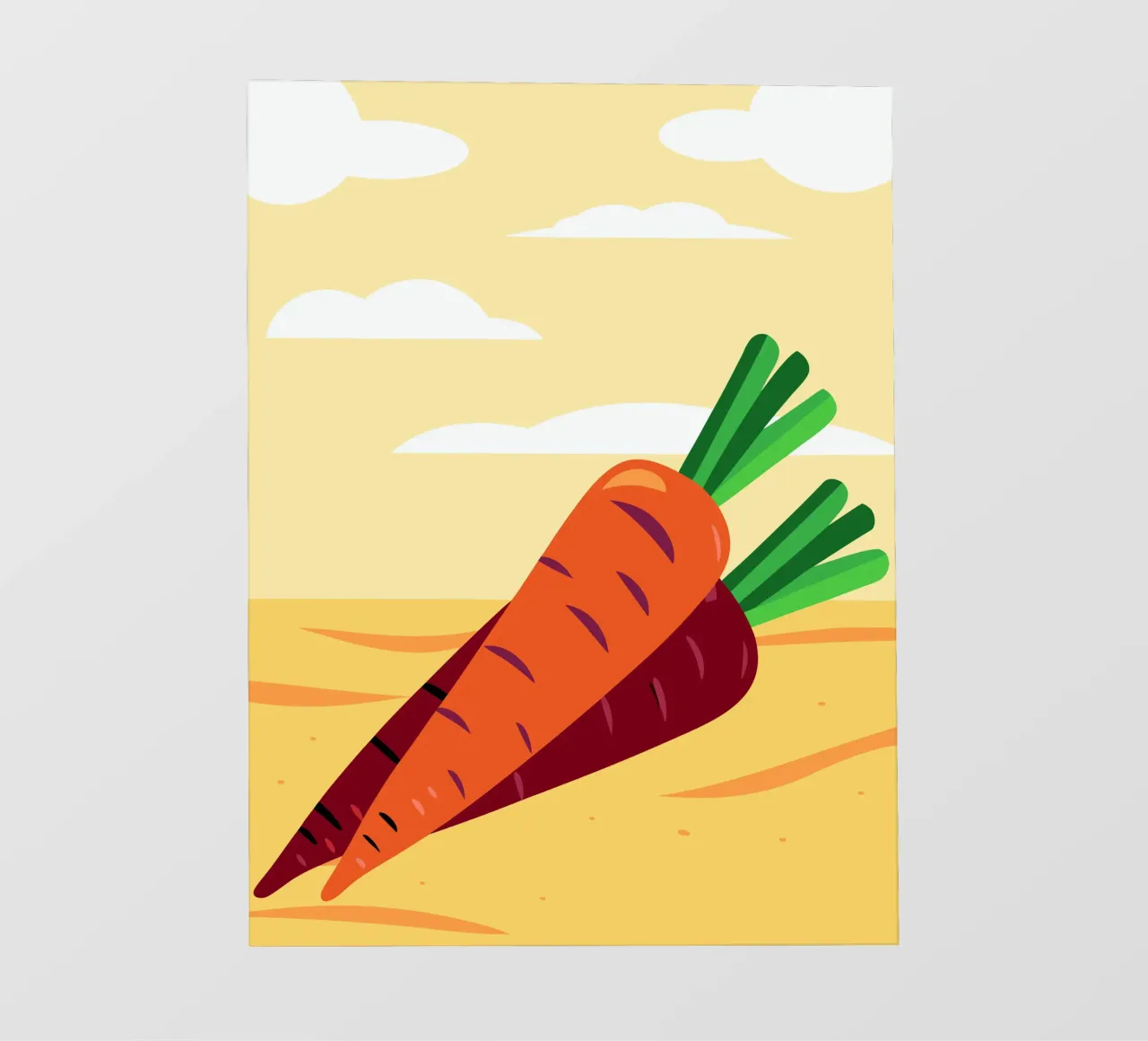 Carote fresche telo in pvc da OFFICIAL FRUIT & VEGETABLES