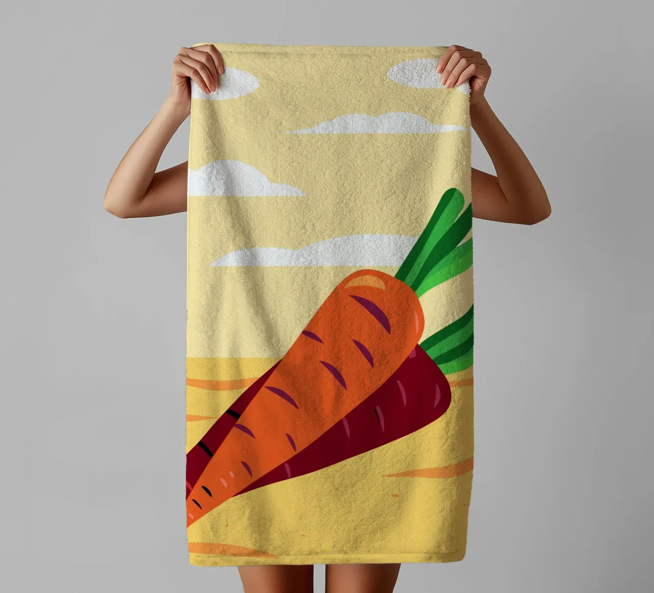 Carote fresche asciugamano da bagno da OFFICIAL FRUIT & VEGETABLES