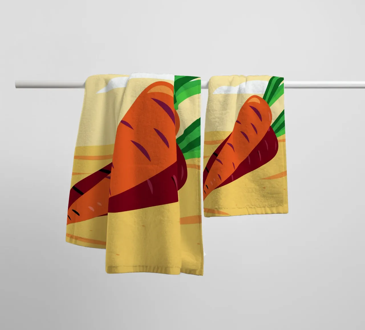 Carote fresche asciugamano da bagno da OFFICIAL FRUIT & VEGETABLES