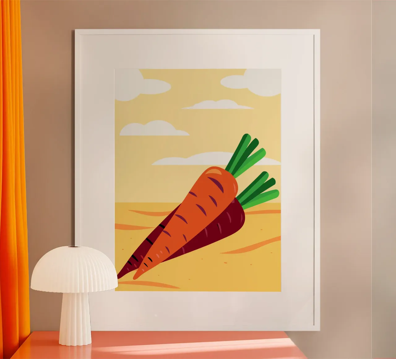 Carote fresche carta hahnemühle da OFFICIAL FRUIT & VEGETABLES